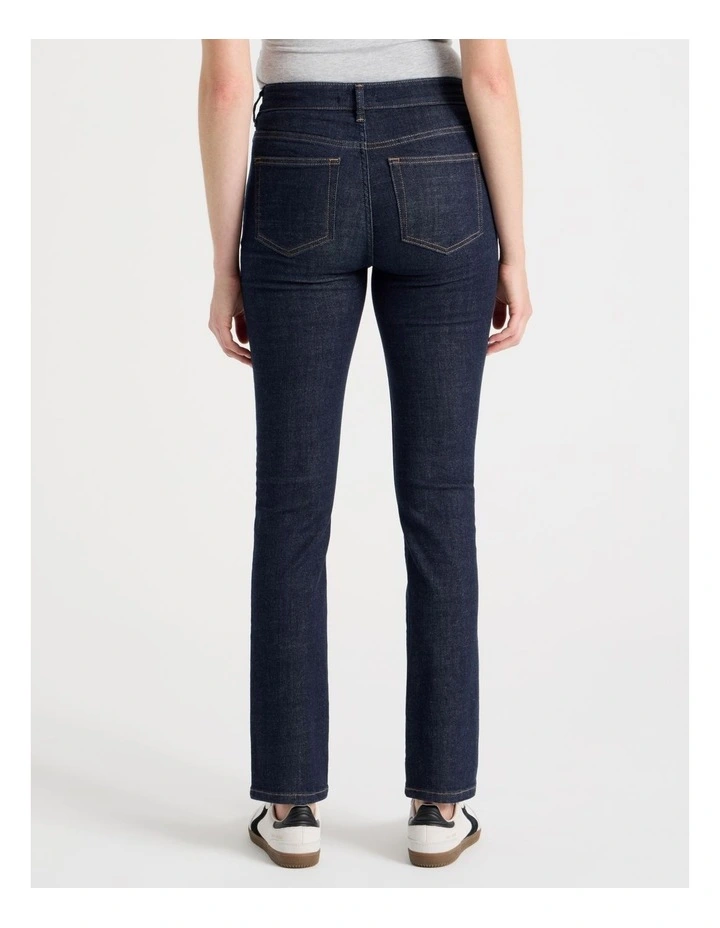 Slim Mid Rise Jean in Rinse image 5