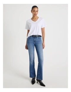 Sculpt Bootcut Mid Rise Jean In Bright Indigo