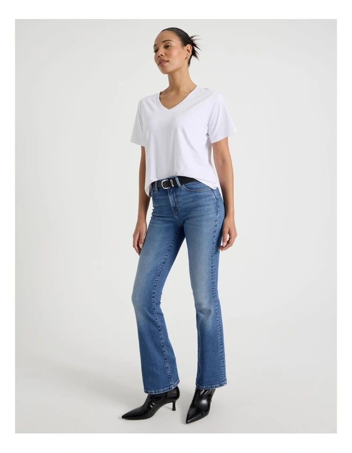 Sculpt Bootcut Mid Rise Jean In Bright Indigo image 4