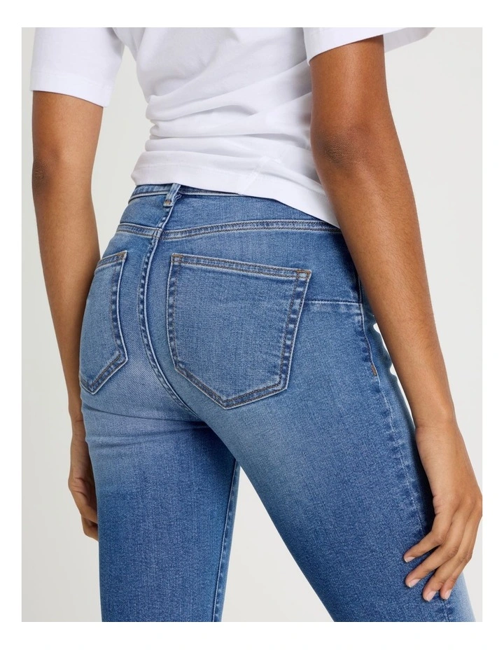 Sculpt Bootcut Mid Rise Jean In Bright Indigo image 5