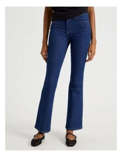 Sculpt Bootcut Mid Rise Jeans in Rinse