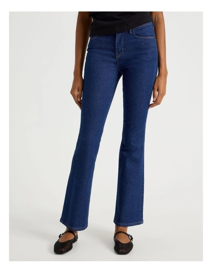Sculpt Bootcut Mid Rise Jeans in Rinse image 1