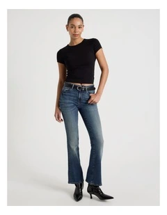 Sculpt Bootcut Mid Rise Jeans in Dark Wash