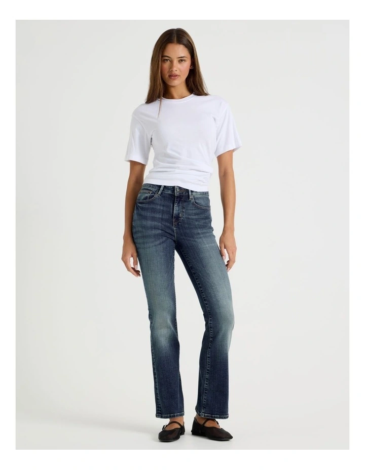 Sculpt Bootcut Mid Rise Jeans in Dark Wash image 1