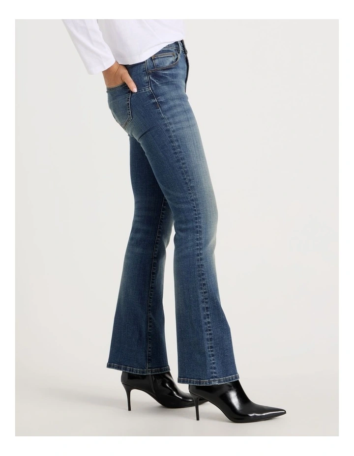 Sculpt Bootcut Mid Rise Jeans in Dark Wash image 2