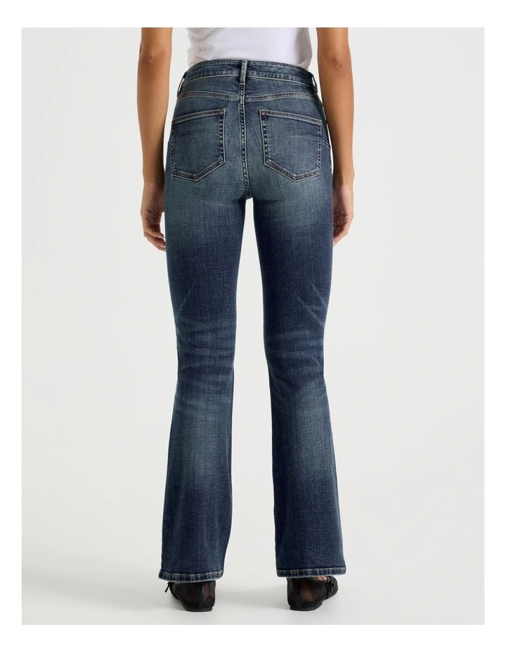 Sculpt Bootcut Mid Rise Jeans in Dark Wash image 5