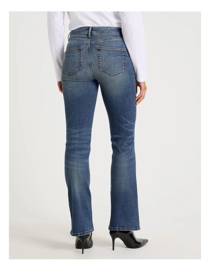 Sculpt Bootcut Mid Rise Jeans in Dark Wash image 6