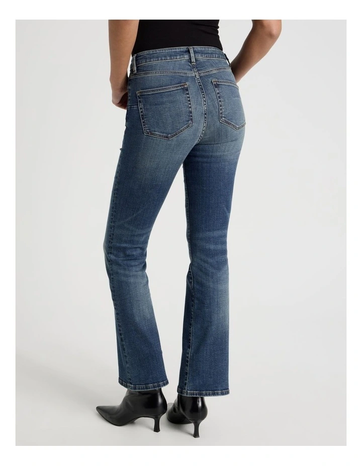 Sculpt Bootcut Mid Rise Jeans in Dark Wash image 6