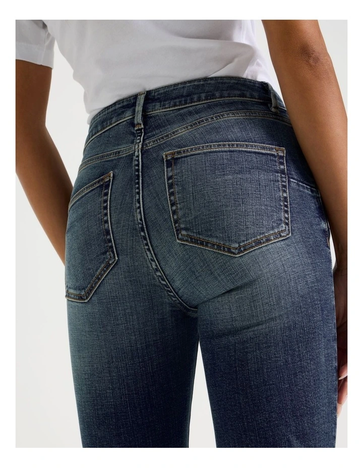Sculpt Bootcut Mid Rise Jeans in Dark Wash image 6