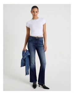 Sculpt Bootcut Mid Rise Jean in Medium Indigo