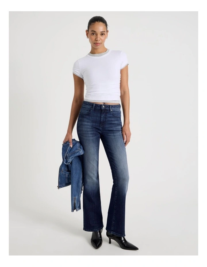 Sculpt Bootcut Mid Rise Jean in Medium Indigo image 1