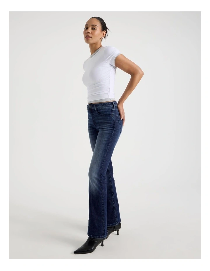 Sculpt Bootcut Mid Rise Jean in Medium Indigo image 3