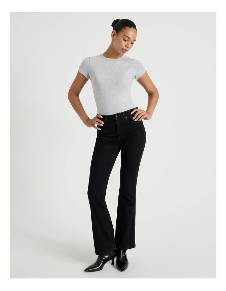 Sculpt Bootcut Mid Rise Jeans in Black image 1