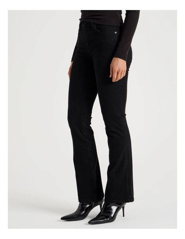 Sculpt Bootcut Mid Rise Jeans in Black image 2