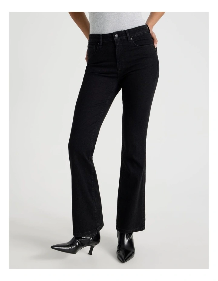Sculpt Bootcut Mid Rise Jeans in Black image 2
