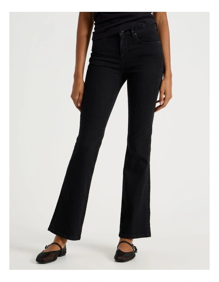 Sculpt Bootcut Mid Rise Jeans in Black image 2