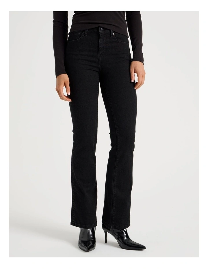 Sculpt Bootcut Mid Rise Jeans in Black image 4