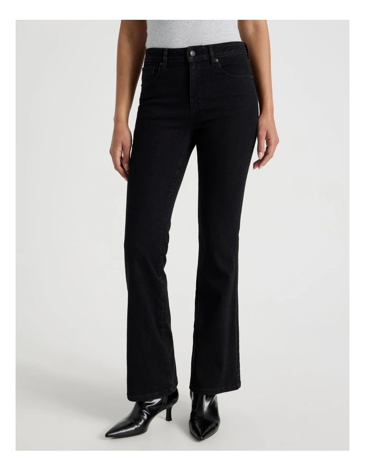 Sculpt Bootcut Mid Rise Jeans in Black image 5