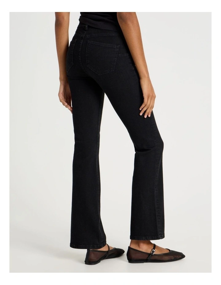 Sculpt Bootcut Mid Rise Jeans in Black image 5