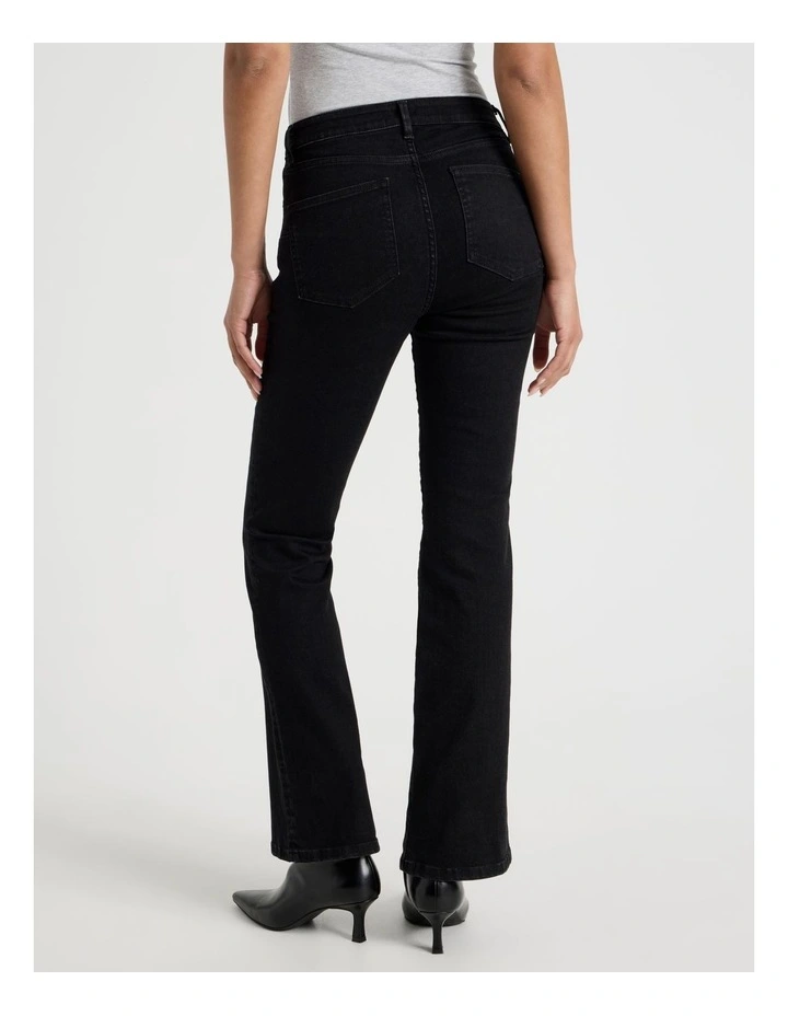 Sculpt Bootcut Mid Rise Jeans in Black image 6