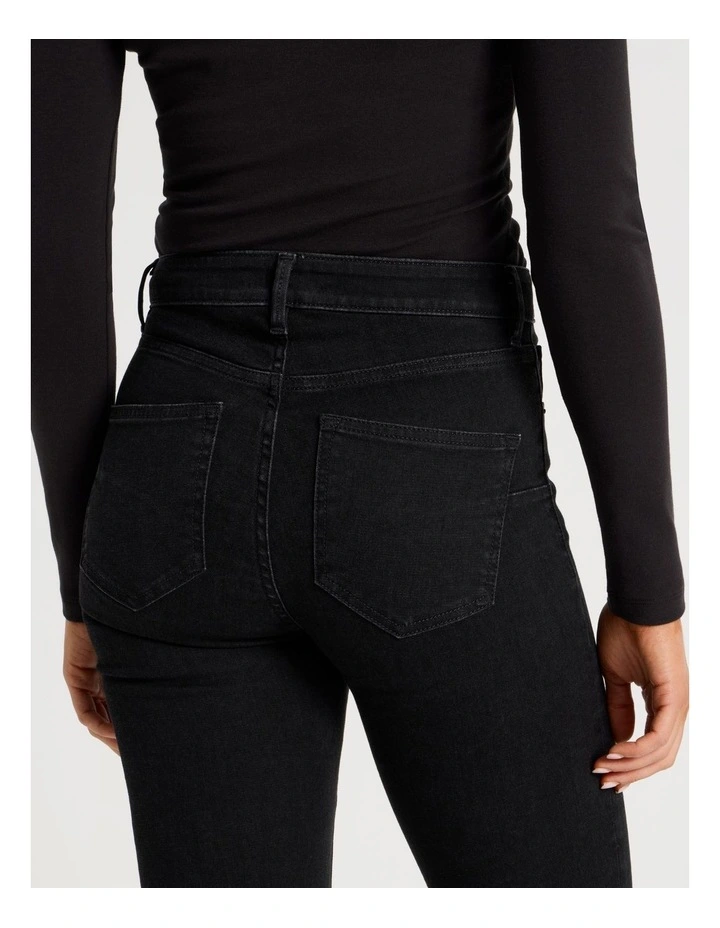 Sculpt Bootcut Mid Rise Jeans in Black image 7