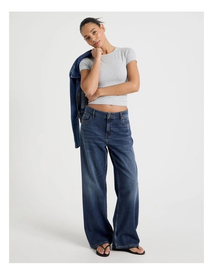 Relaxed Low Rise Jean In Dark Indigo image 1