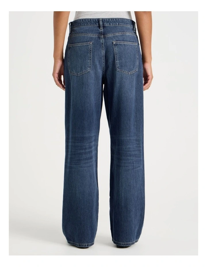Relaxed Low Rise Jean In Dark Indigo image 5