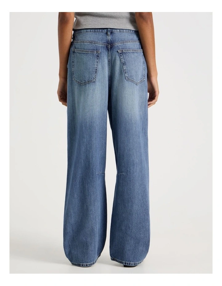Baggy Balloon Jean In Medium Indigo image 5