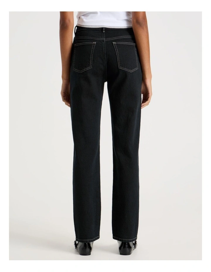 Mom High Rise Jeans in Deep Washed Down Vintage Indigo image 5