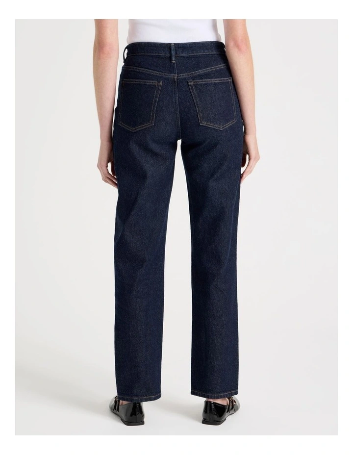 Mom High Rise Jean in Rinse image 6