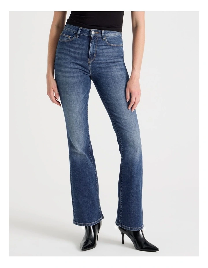 Skinny Bootcut High Rise Jean in Medium Indigo image 3