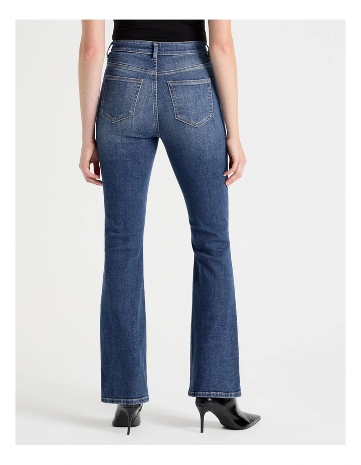 Skinny Bootcut High Rise Jean in Medium Indigo image 5