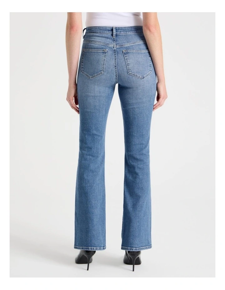kinny Bootcut High Rise Jean in Light Indigo Vintage Wash image 6