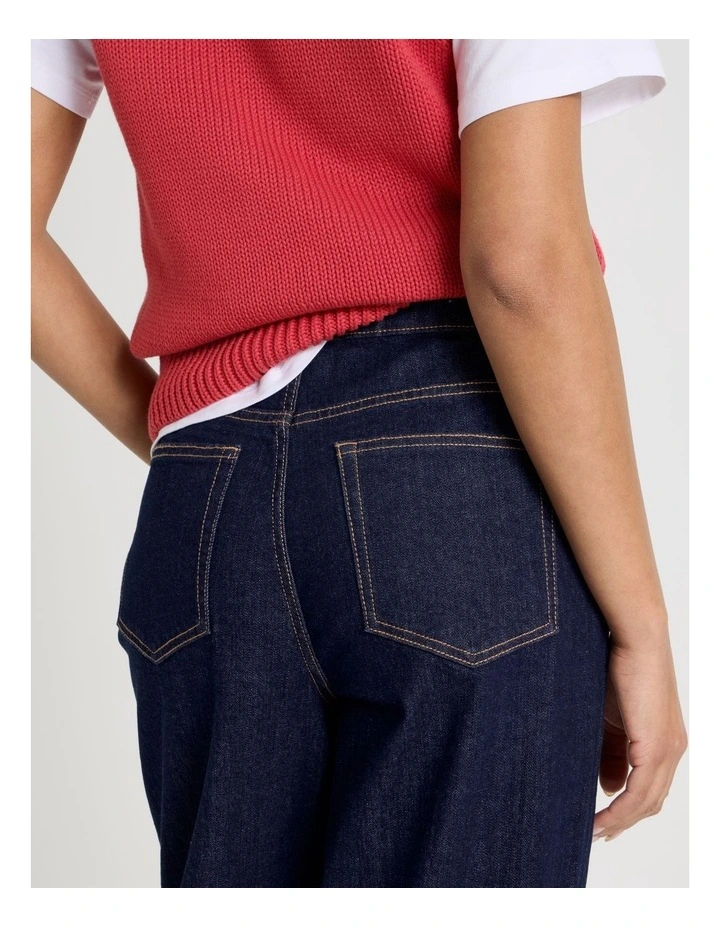 Wide Leg High Rise Jeans in Blue Rinse image 7