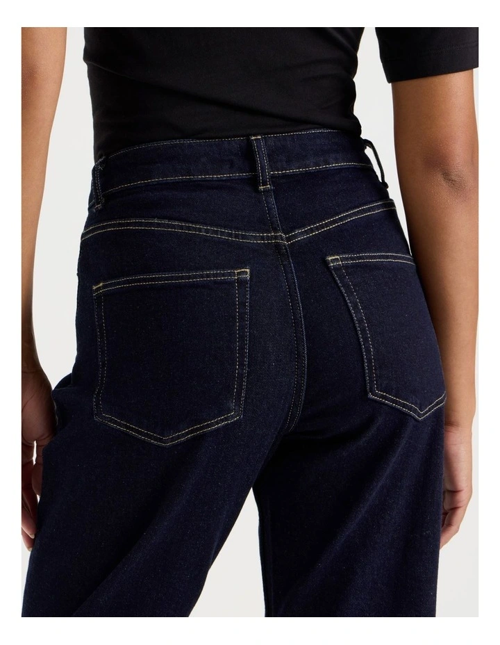 Straight High Rise Jeans in Dark Rinse image 5