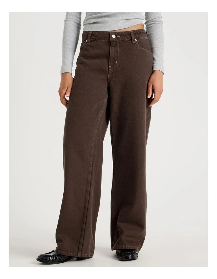Relaxed Low Rise Jean in Hot Fudge image 2