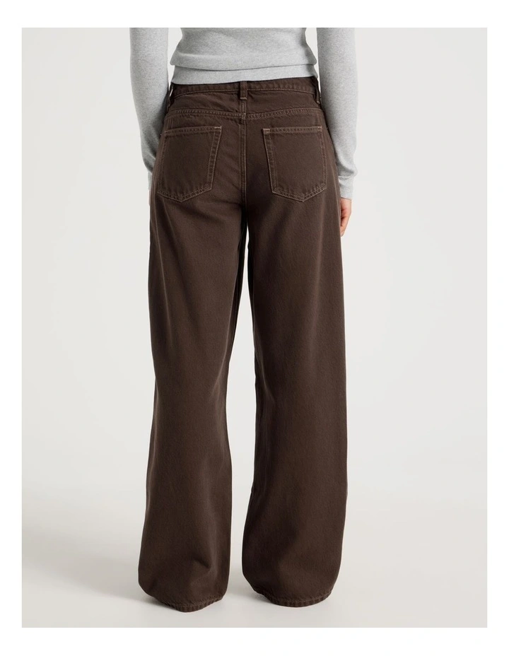 Relaxed Low Rise Jean in Hot Fudge image 5