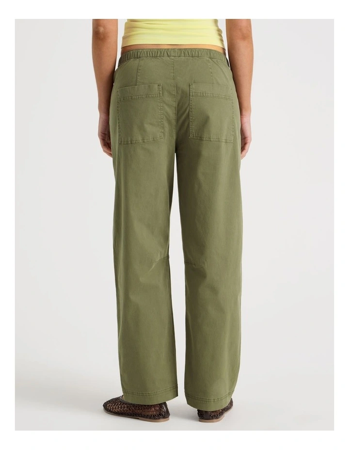 Elastic Waist Utility Pant in Khaki image 5