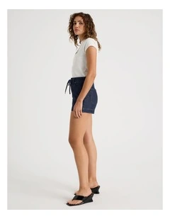 Tie Waist Short in Navy