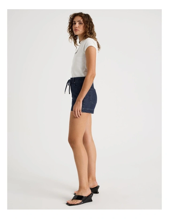 Tie Waist Short in Navy image 1