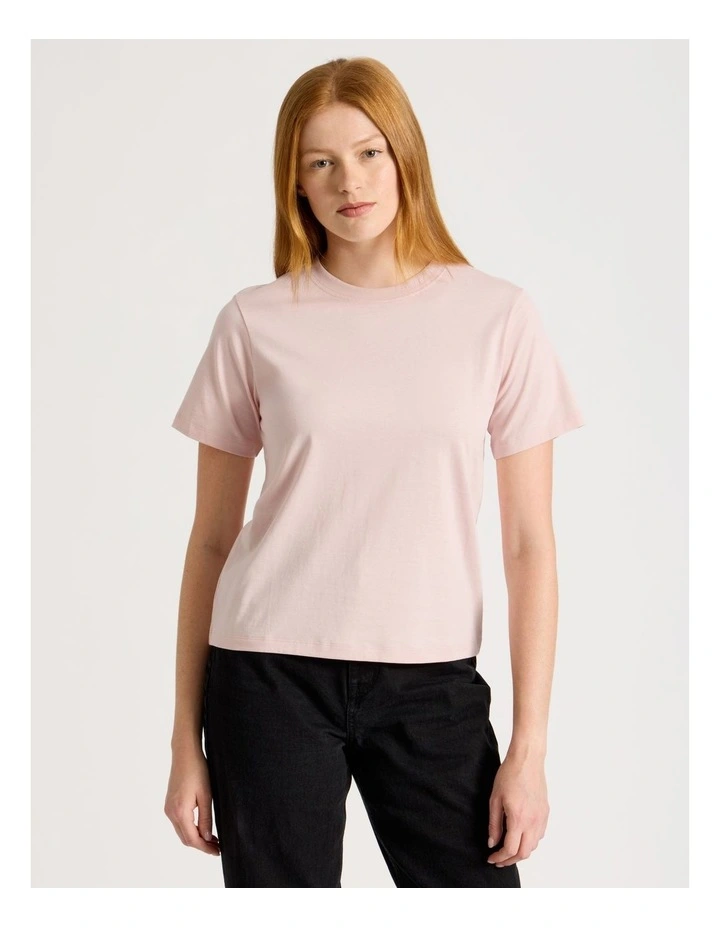 Crew Neck Tee in Lotus image 1