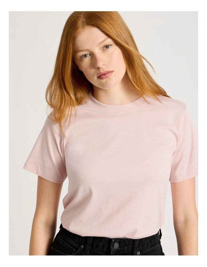 Crew Neck Tee in Lotus image 2