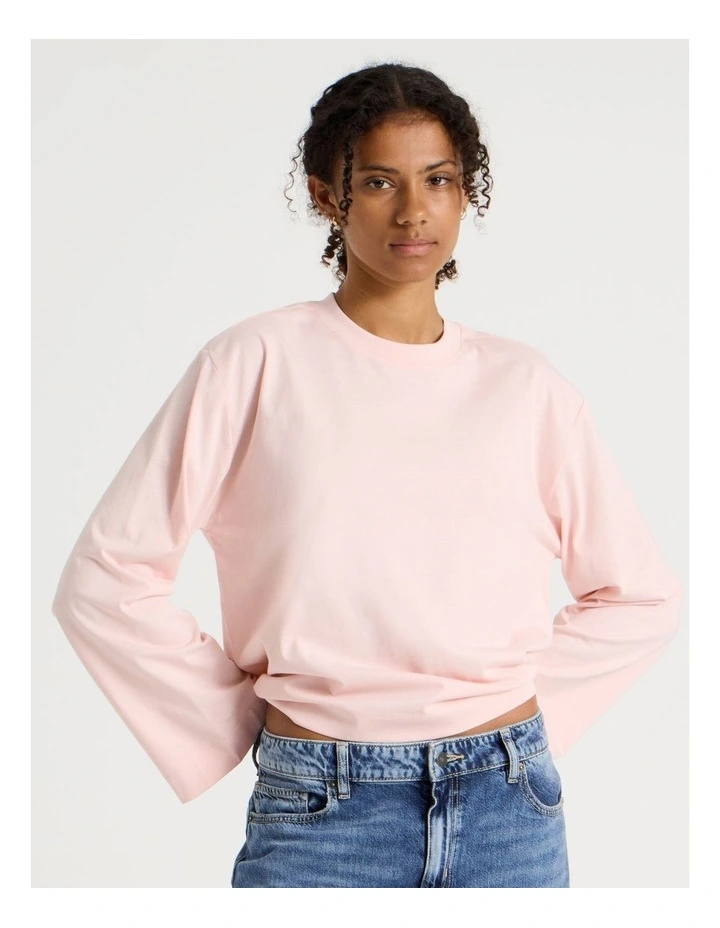 Bell Sleeve Tee in Lotus image 4