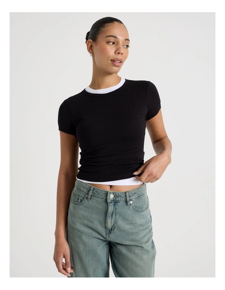 Baby Tee in Black image 1