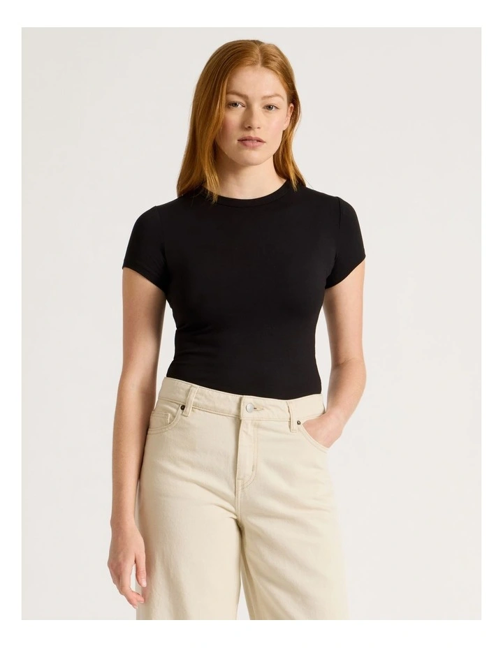 Baby Tee in Black image 1