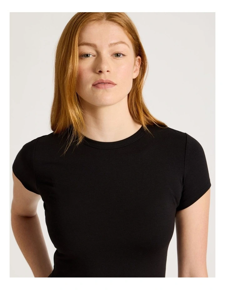 Baby Tee in Black image 3