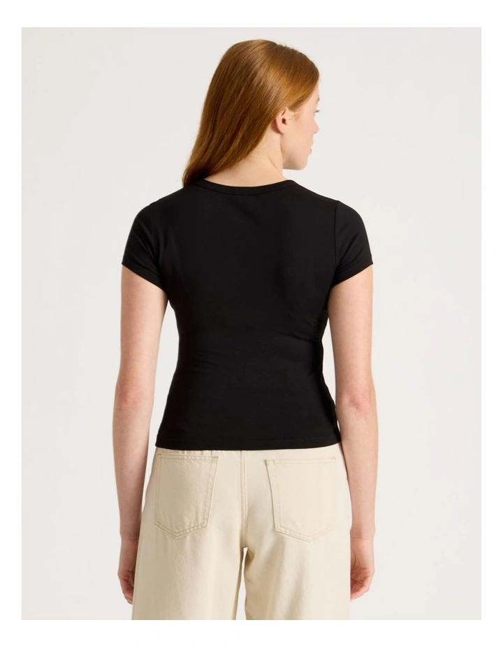 Baby Tee in Black image 5