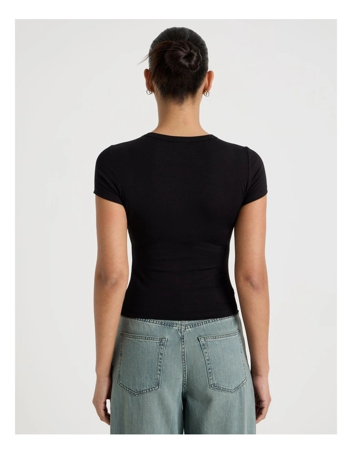Baby Tee in Black image 6