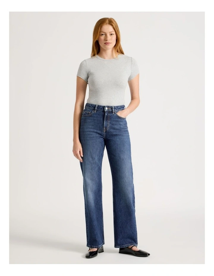 Baby Tee in Light Heather Grey image 3