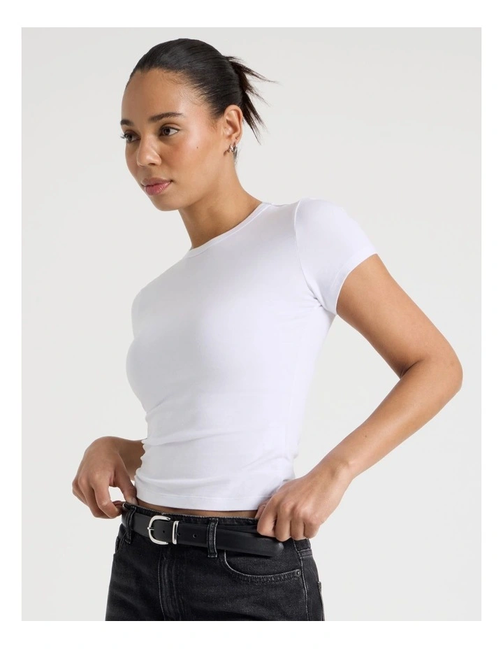 Baby Tee in White image 1